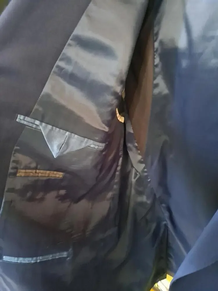 Lauren Ralph Lauren Blue 2 Gold‎ Button Blazer 50R